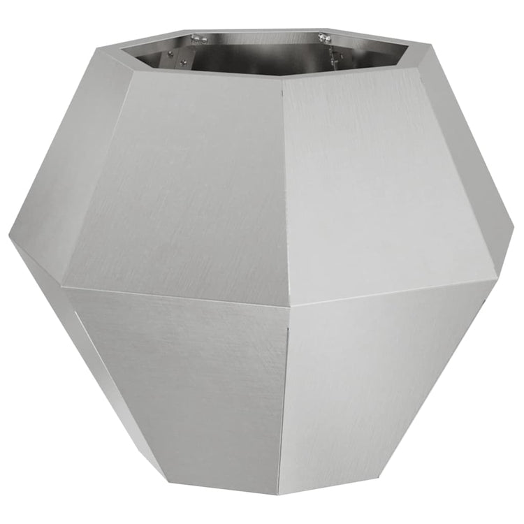 Vidaxx Pflanzgefäß Silber 50 x 50 x 40 cm Edelstahl