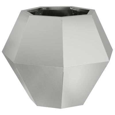 Vidaxx Pflanzgefäß Silber 50 x 50 x 40 cm verzinkter Stahl