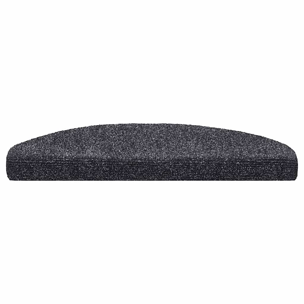 Vidaxx selbstklebende Stufenmatten 20 Stück 65x21x4 cm dunkelgrau halbrund groß