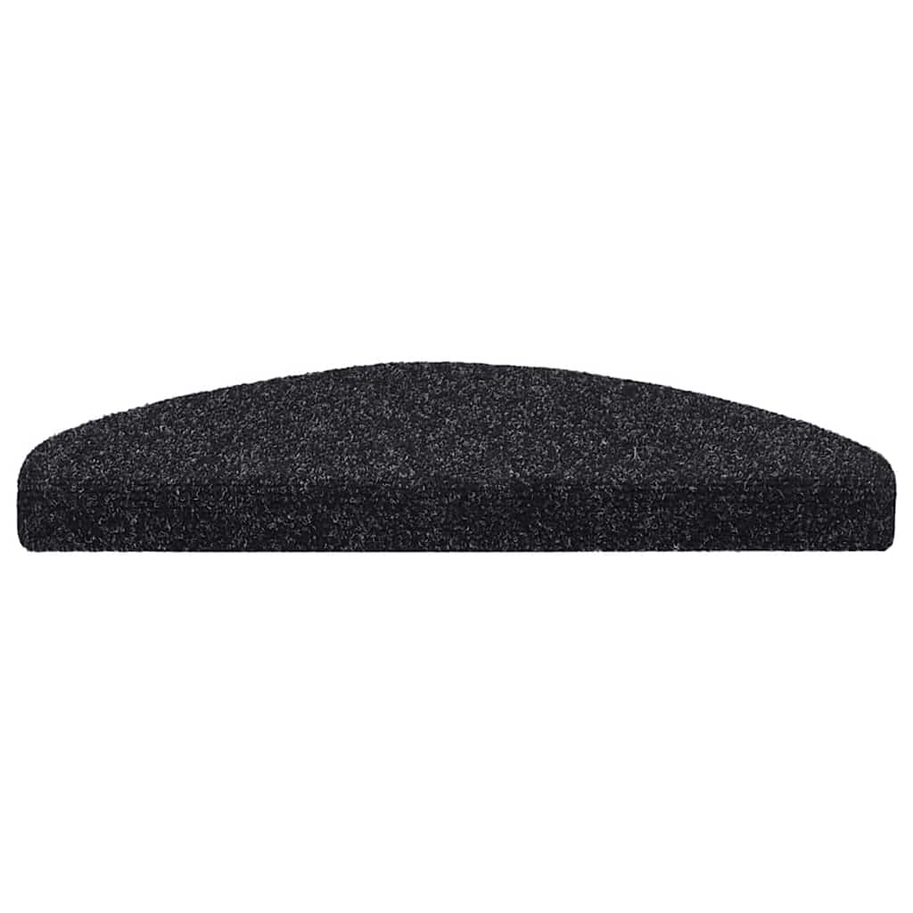 Vidaxx Stufenmatten selbstklebend 20 Stück 65x21x4 cm schwarz halbrund groß