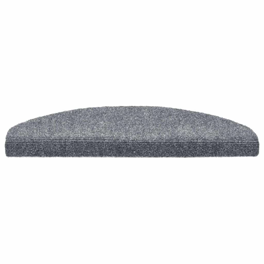 Vidaxx selbstklebende Stufenmatten 20 Stück 65x21x4 cm hellgrau halbrund groß