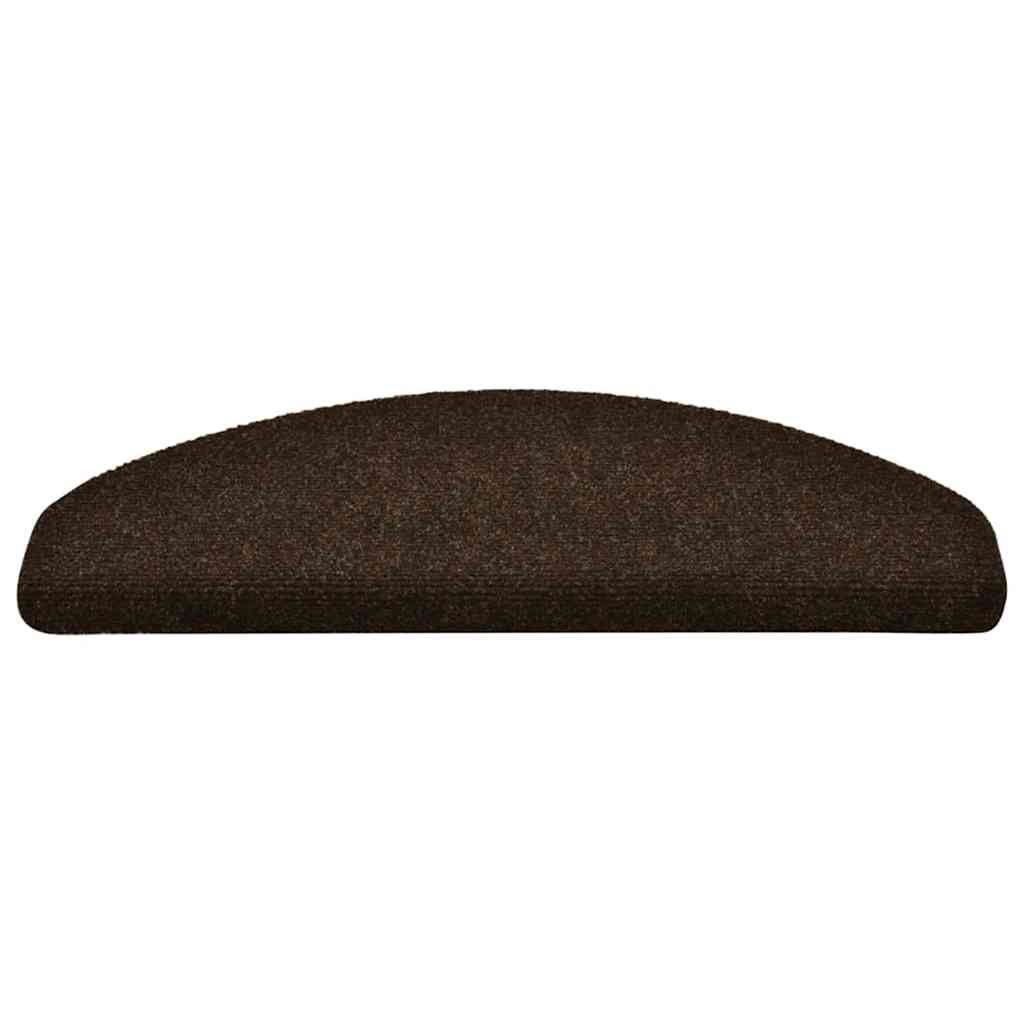 Vidaxx Stufenmatten selbstklebend 20 Stück 65x21x4 cm braun halbrund groß