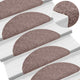 Vidaxx Stufenmatten selbstklebend 30 Stück 65x21x4 cm hellbraun halbrund groß