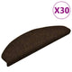 Vidaxx Stufenmatten selbstklebend 30 Stück 65x21x4 cm braun halbrund groß
