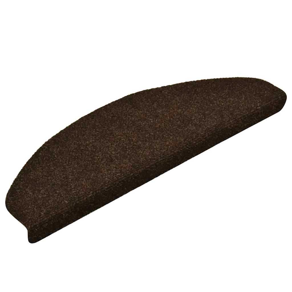 Vidaxx Stufenmatten selbstklebend 30 Stück 65x21x4 cm braun halbrund groß