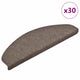 VidaXL Stufenmatten selbstklebend 30 Stück 65x21x4 cm beige halbrund groß