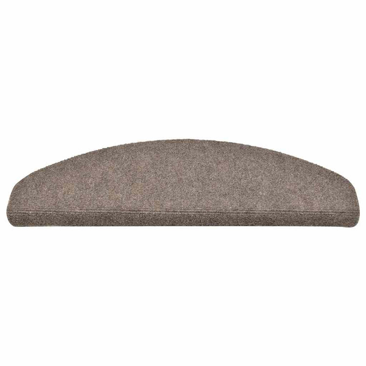 VidaXL Stufenmatten selbstklebend 30 Stück 65x21x4 cm beige halbrund groß