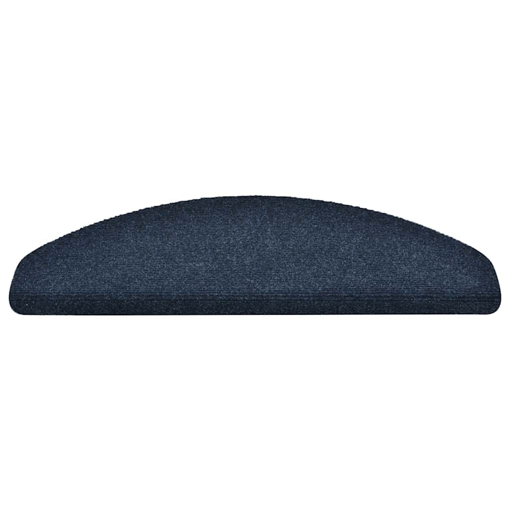VidaXL Stufenmatten selbstklebend 30 Stück 65x21x4 cm Marineblau halbrund groß