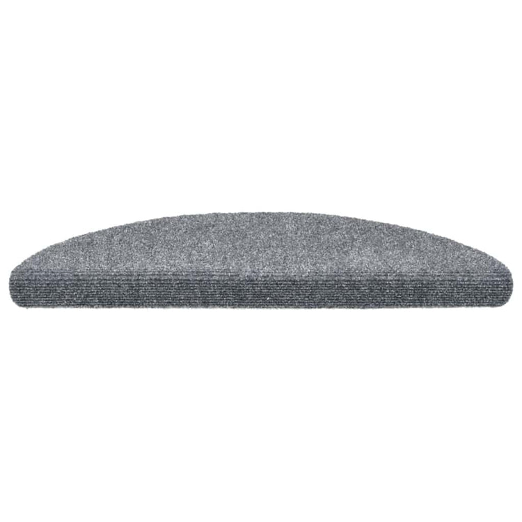 Vidaxx selbstklebende Stufenmatten 20 Stück 56x17x3 cm hellgrau halbrund