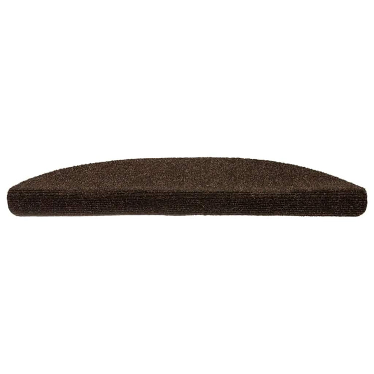 VidaXL Stufenmatten selbstklebend 20 Stück 56x17x3 cm braun halbrund