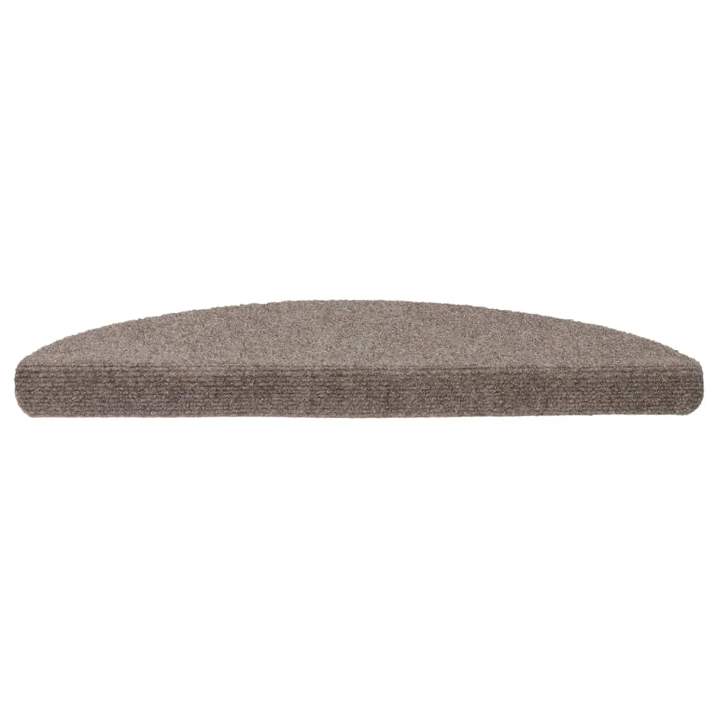 VidaXL Stufenmatten selbstklebend 20 Stück 56x17x3 cm beige halbrund
