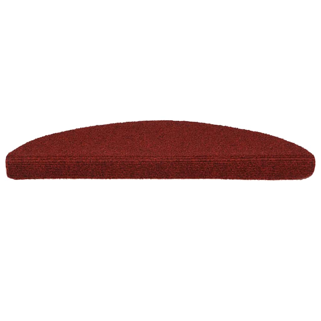 VidaXL Stufenmatten selbstklebend 30 Stück 56x17x3 cm weinrot halbrund