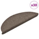 VidaXL Stufenmatten selbstklebend 30 Stück 56x17x3 cm beige halbrund