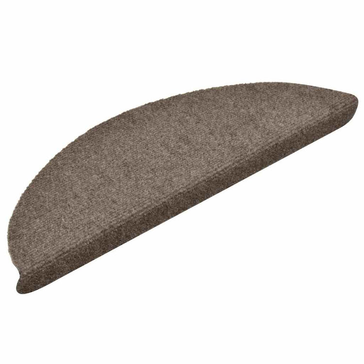 VidaXL Stufenmatten selbstklebend 30 Stück 56x17x3 cm beige halbrund