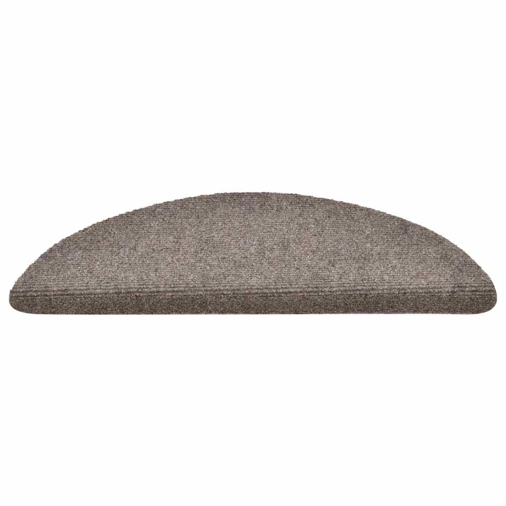 VidaXL Stufenmatten selbstklebend 30 Stück 56x17x3 cm beige halbrund