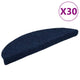 VidaXL Stufenmatten selbstklebend 30 Stück 56x17x3 cm Marineblau halbrund