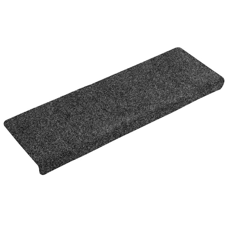 VidaXL Stufenmatten selbstklebend 30 Stück 65x21x4 cm grau rechteckiger Rand