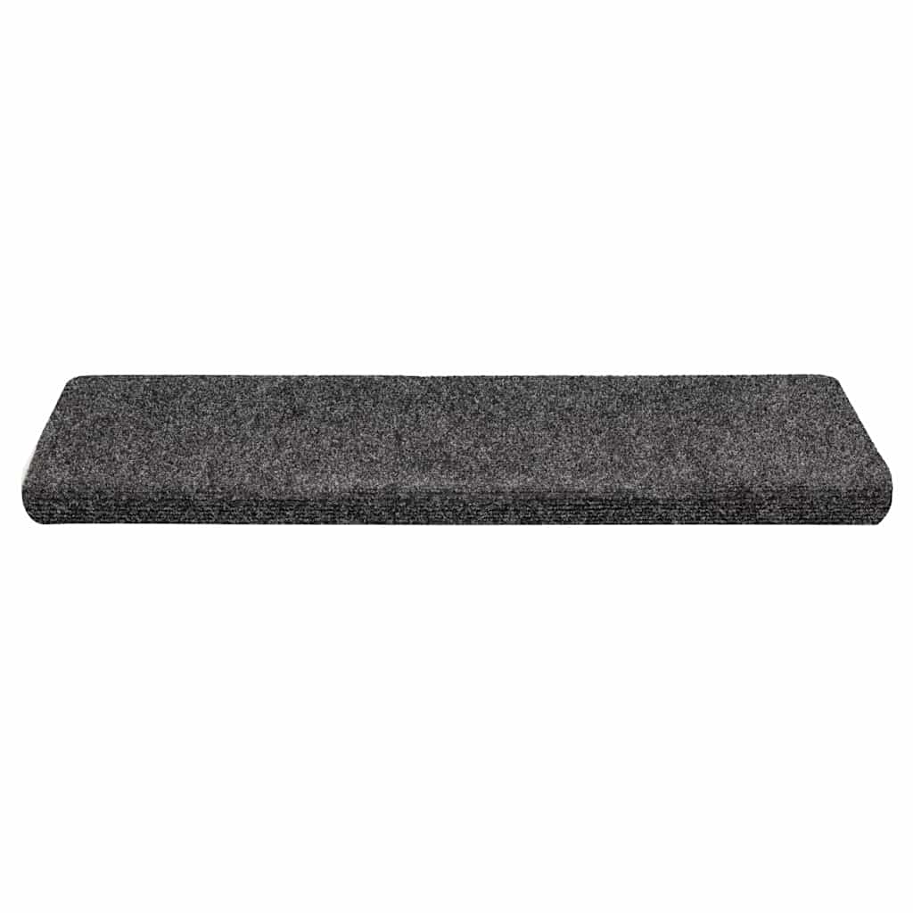 VidaXL Stufenmatten selbstklebend 30 Stück 65x21x4 cm grau rechteckiger Rand
