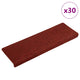 VidaXL Stufenmatten selbstklebend 30 Stück 65x21x4 cm weinrot rechteckiger Rand