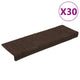 VidaXL Stufenmatten selbstklebend 30 Stück 65x21x4 cm braun rechteckiger Rand