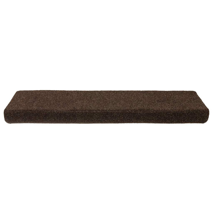 VidaXL Stufenmatten selbstklebend 30 Stück 65x21x4 cm braun rechteckiger Rand