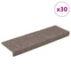 VidaXL Stufenmatten selbstklebend 30 Stück 65x21x4 cm beige rechteckiger Rand