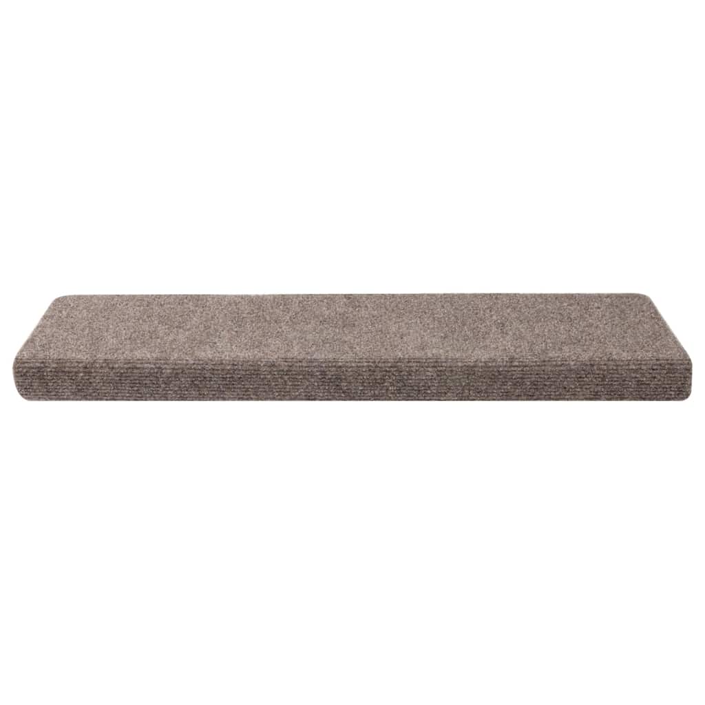 VidaXL Stufenmatten selbstklebend 30 Stück 65x21x4 cm beige rechteckiger Rand