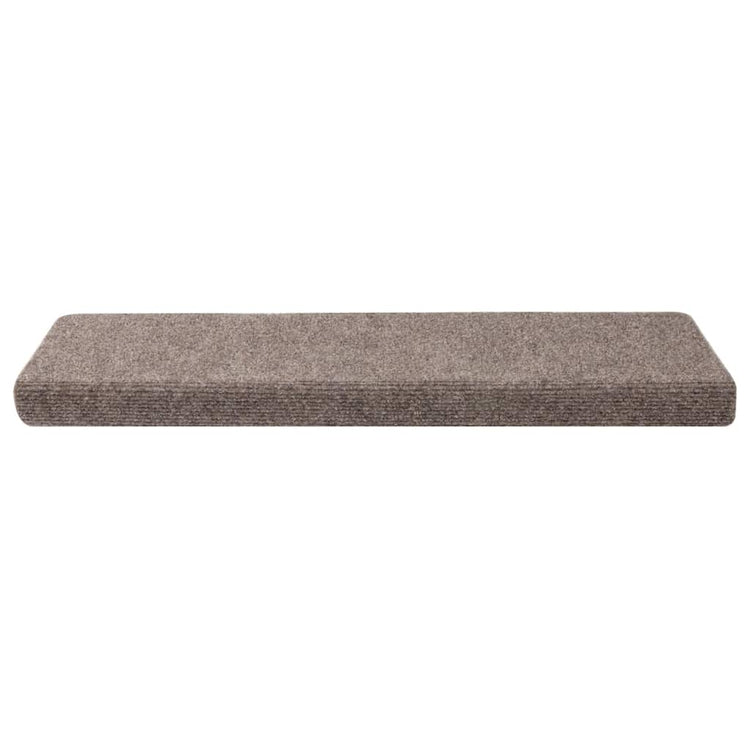 VidaXL Stufenmatten selbstklebend 30 Stück 65x21x4 cm beige rechteckiger Rand