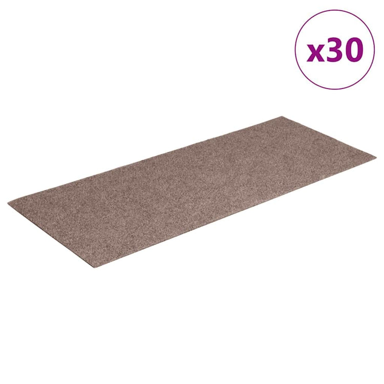 VidaXL Stufenmatten selbstklebend 30 Stück 60x25 cm hellbraun rechteckig