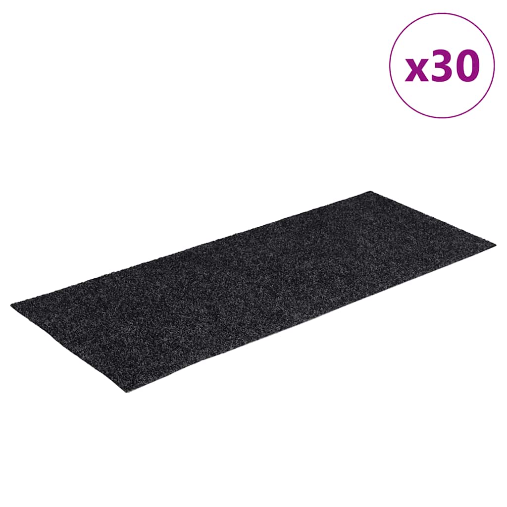 VidaXL Stufenmatten selbstklebend 30 Stück 60x25 cm grau rechteckig