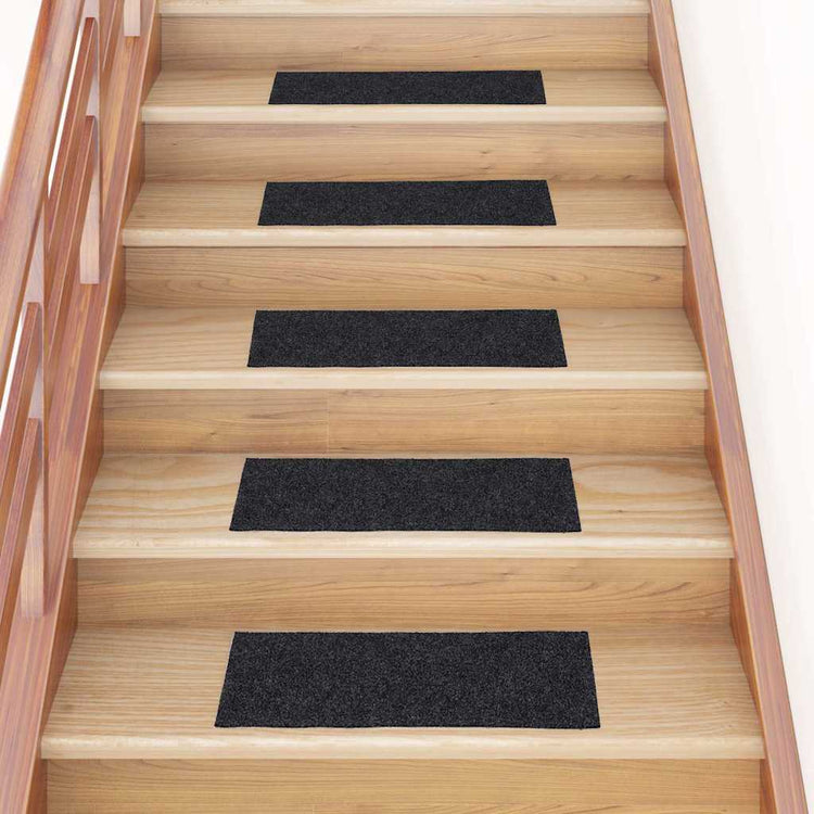 VidaXL Stufenmatten selbstklebend 30 Stück 60x25 cm grau rechteckig