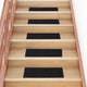 VidaXL Stufenmatten selbstklebend 30 Stück 60x25 cm schwarz rechteckig