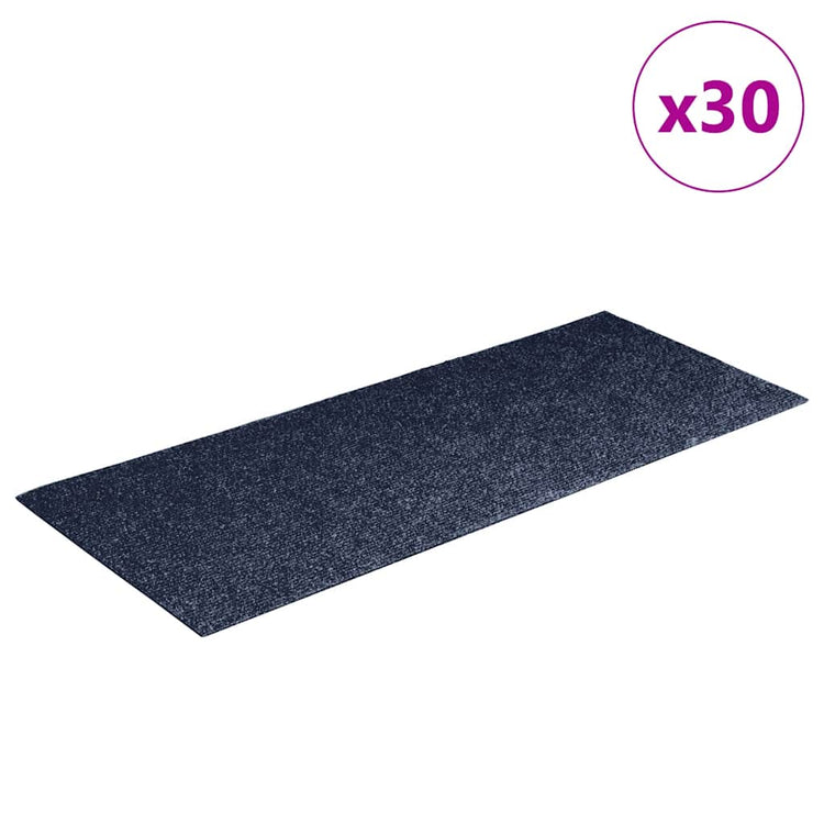 Vidaxx selbstklebende Stufenmatten 30 Stück 60x25 cm grau blau rechteckig