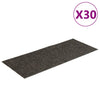 Vidaxx selbstklebende Stufenmatten 30 Stück 60x25 cm anthrazit rechteckig