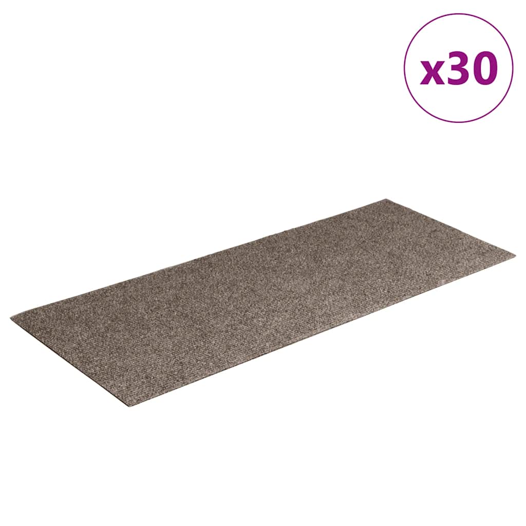 Vidaxx selbstklebende Stufenmatten 30 Stück 60x25 cm beige rechteckig