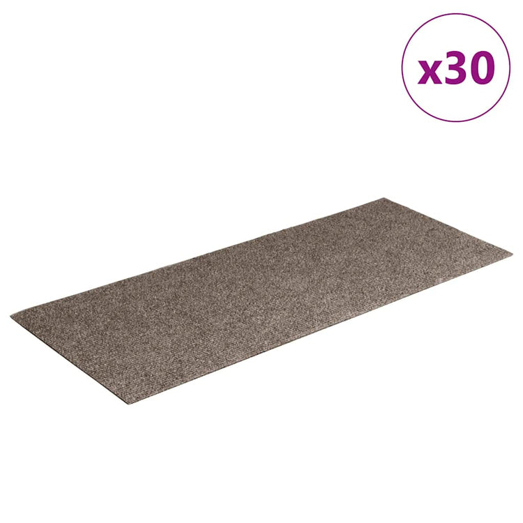 Vidaxx selbstklebende Stufenmatten 30 Stück 60x25 cm beige rechteckig