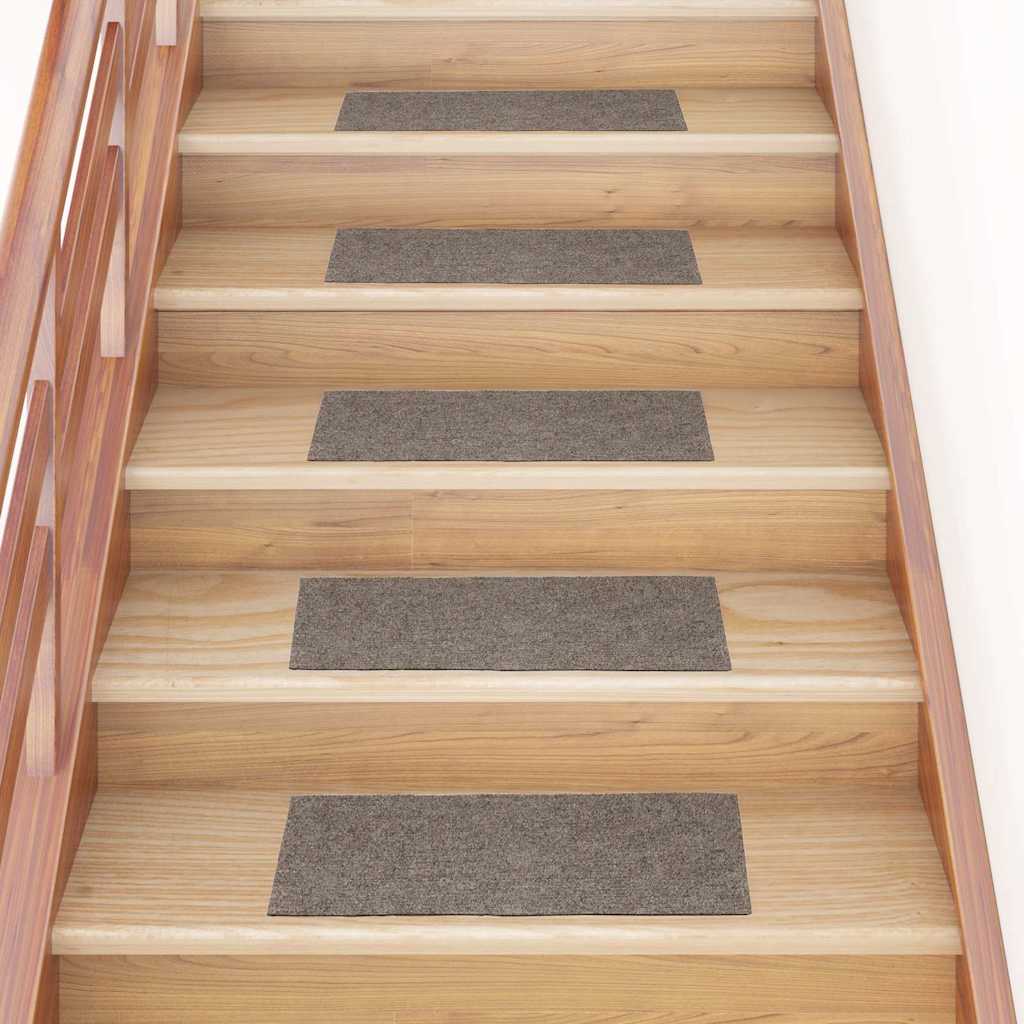 Vidaxx selbstklebende Stufenmatten 30 Stück 60x25 cm beige rechteckig