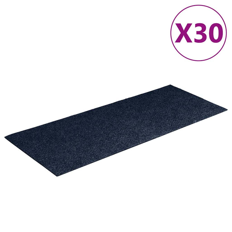 Vidaxx selbstklebende Stufenmatten 30 Stück 60x25 cm Marineblau rechteckig