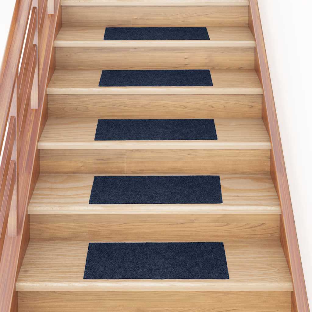 Vidaxx selbstklebende Stufenmatten 30 Stück 60x25 cm Marineblau rechteckig