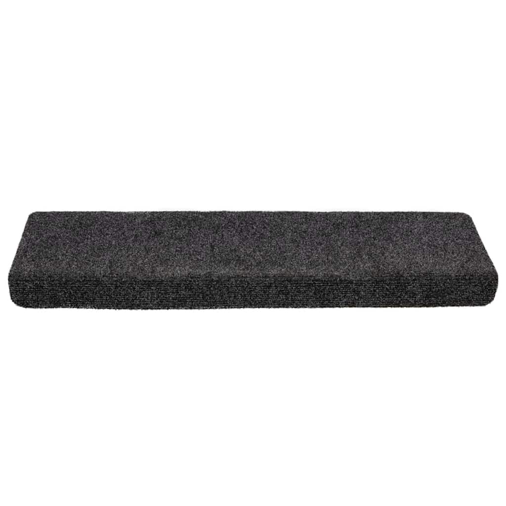 VidaXL Stufenmatten selbstklebend 20 Stück 65x21x4 cm grau rechteckiger Rand