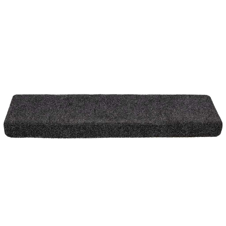 VidaXL Stufenmatten selbstklebend 20 Stück 65x21x4 cm grau rechteckiger Rand