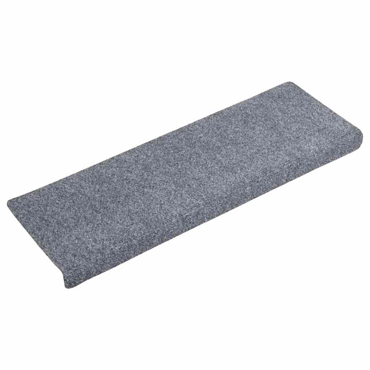 VidaXL Stufenmatten selbstklebend 20 Stück 65x21x4 cm hellgrau rechteckiger Rand