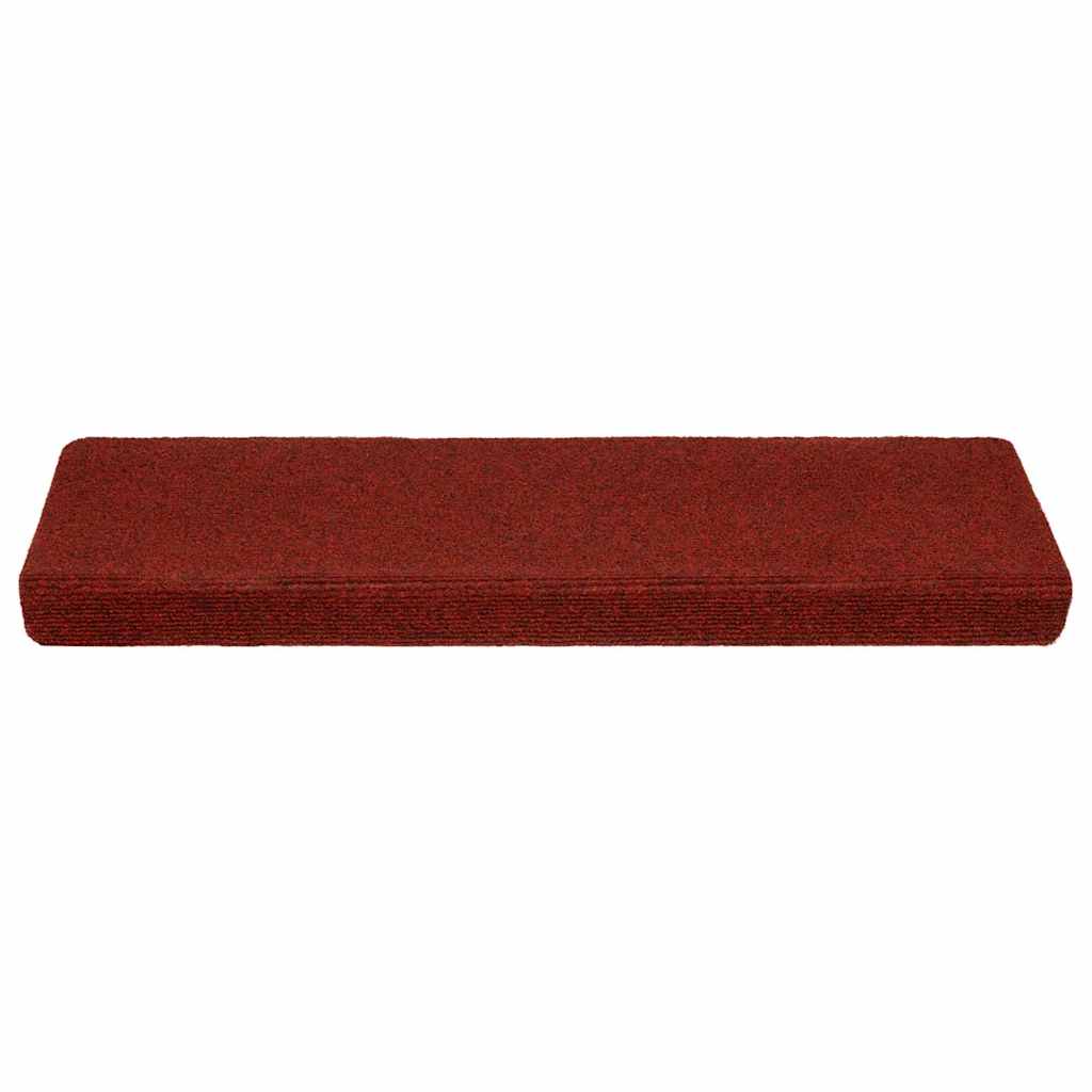 VidaXL Stufenmatten selbstklebend 20 Stück 65x21x4 cm weinrot mit rechteckigem Rand