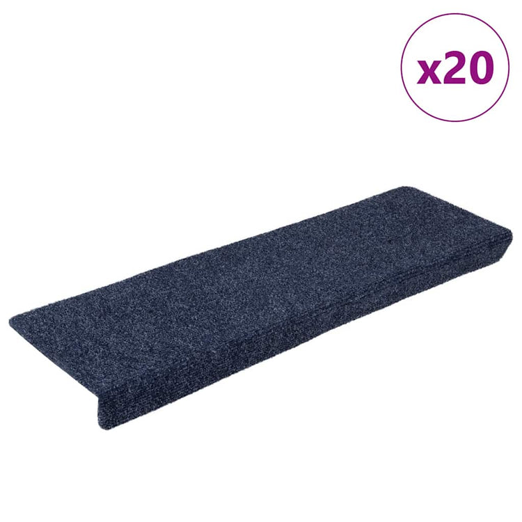 VidaXL Stufenmatten selbstklebend 20 Stück 65x21x4 cm Anthrazit Rechteckkante