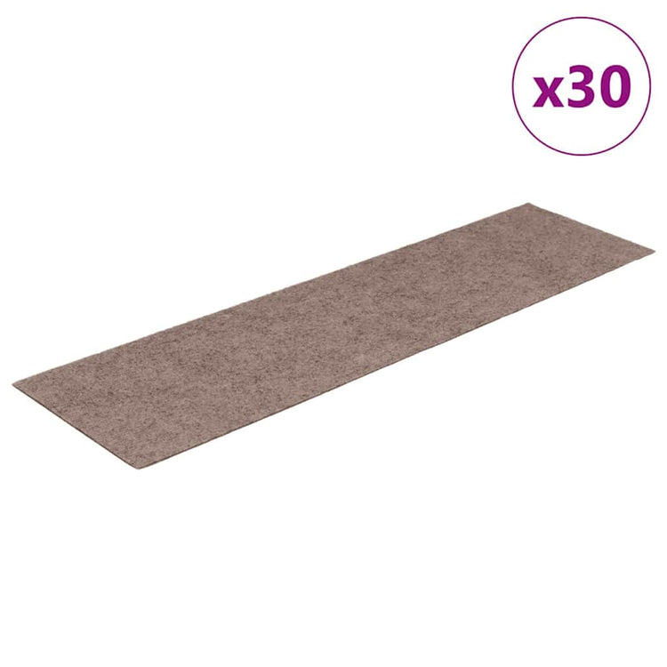 Vidaxx selbstklebende Stufenmatten 30 Stück 76x20 cm hellbraun rechteckig