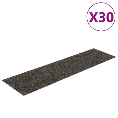 Vidaxx selbstklebende Stufenmatten 30 Stück 76x20 cm anthrazit rechteckig
