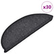 Vidaxx Stufenmatten 30 Stk. 56x17x3 cm anthrazit halbrund