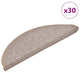 Vidaxx Stufenmatten 30 St. 56x17x3 cm hellbraun halbrund