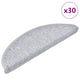 Vidaxx Stufenmatten 30 St. 56x17x3 cm hellgrau halbrund