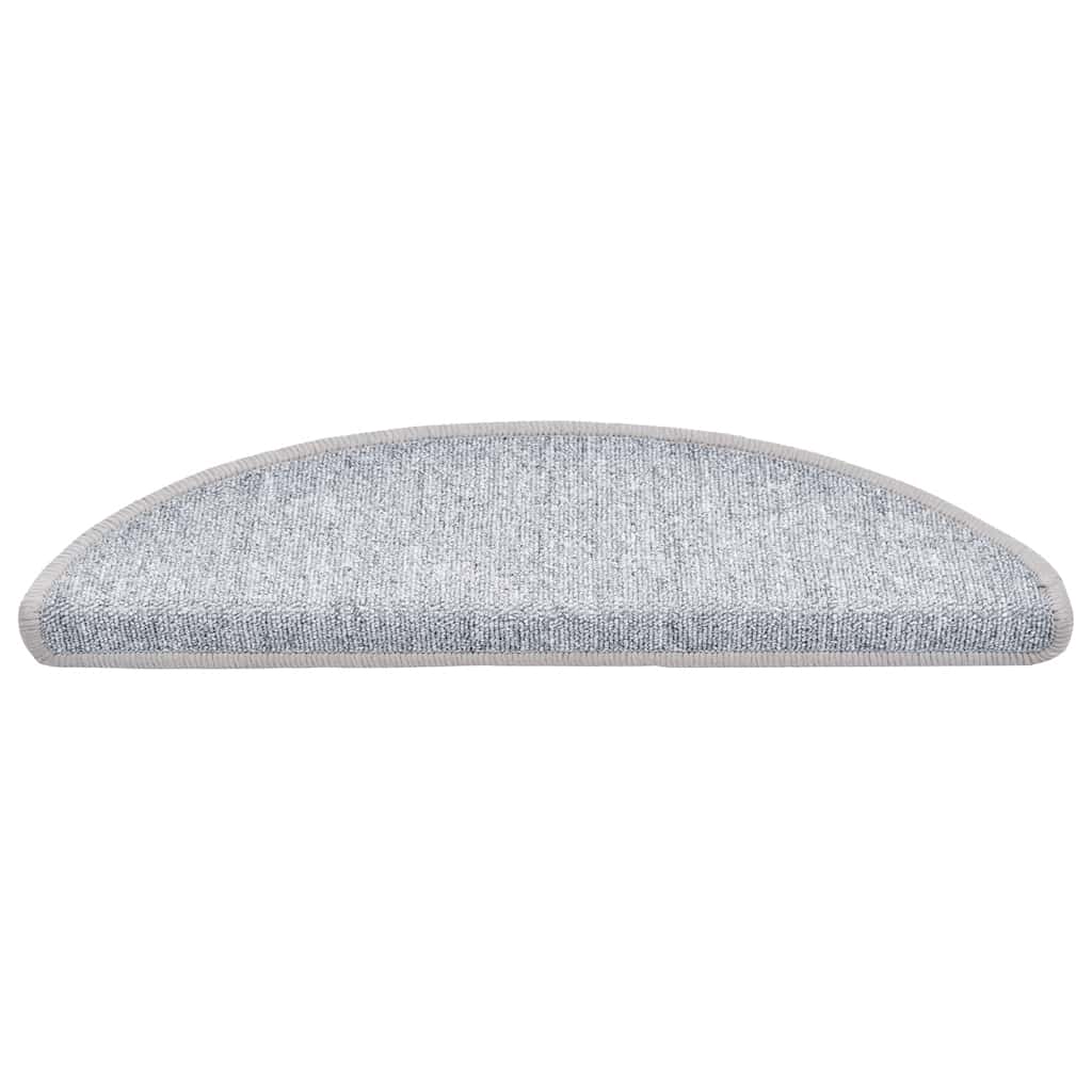 Vidaxx Stufenmatten 30 St. 56x17x3 cm hellgrau halbrund